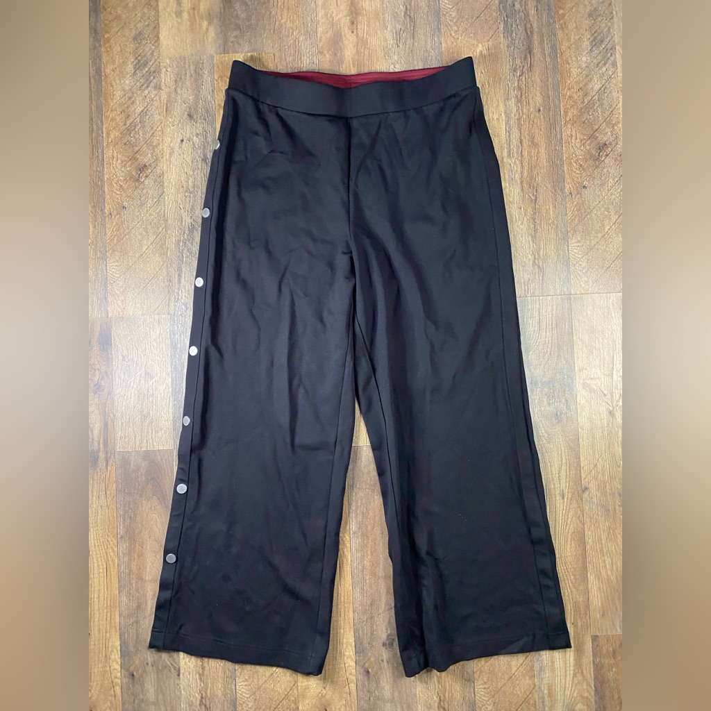 John Mark Burgundy And Black Pants
